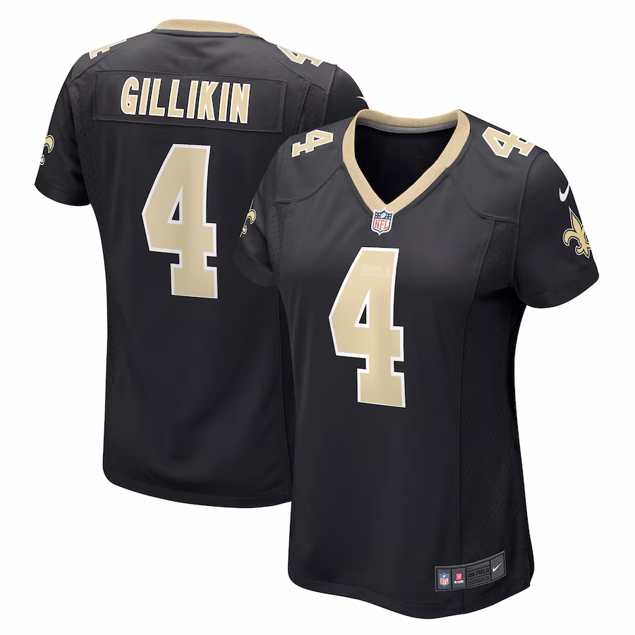 Women's New Orleans Saints Blake Gillikin Nike Black Game Player Jersey - Puhuasuan