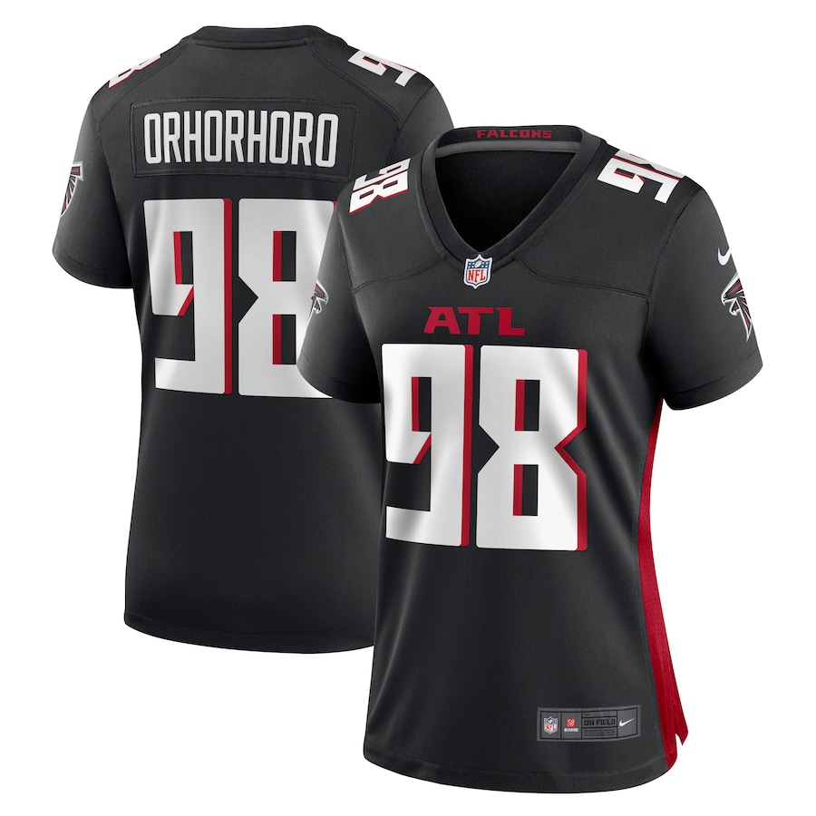 Women's Atlanta Falcons Ruke Orhorhoro Nike Black Game Jersey - Puhuasuan