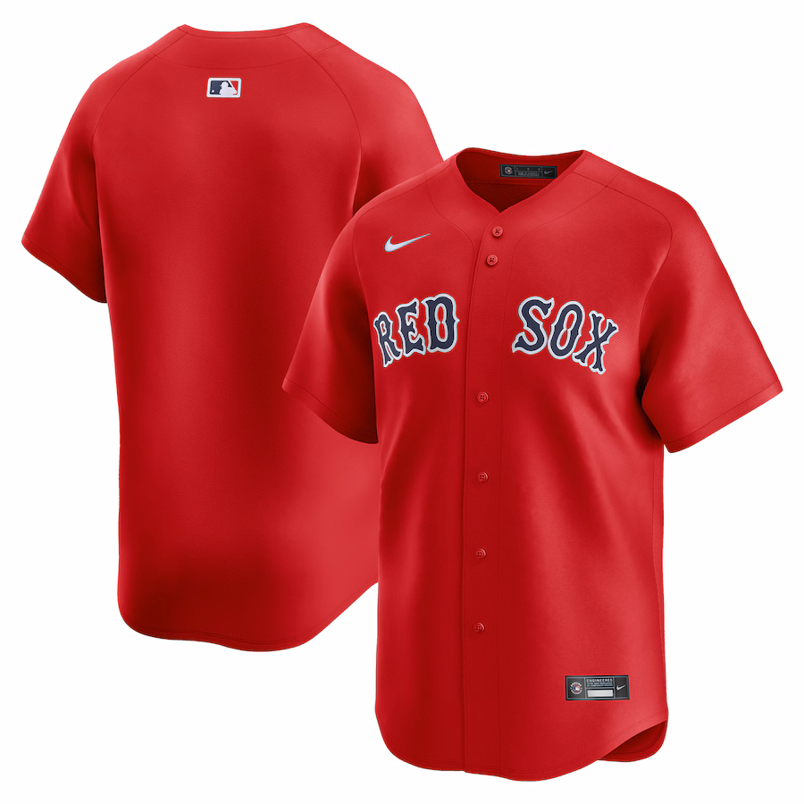 Men's Boston Red Sox  Nike Red  Alternate Limited Jersey - Puhuasuan