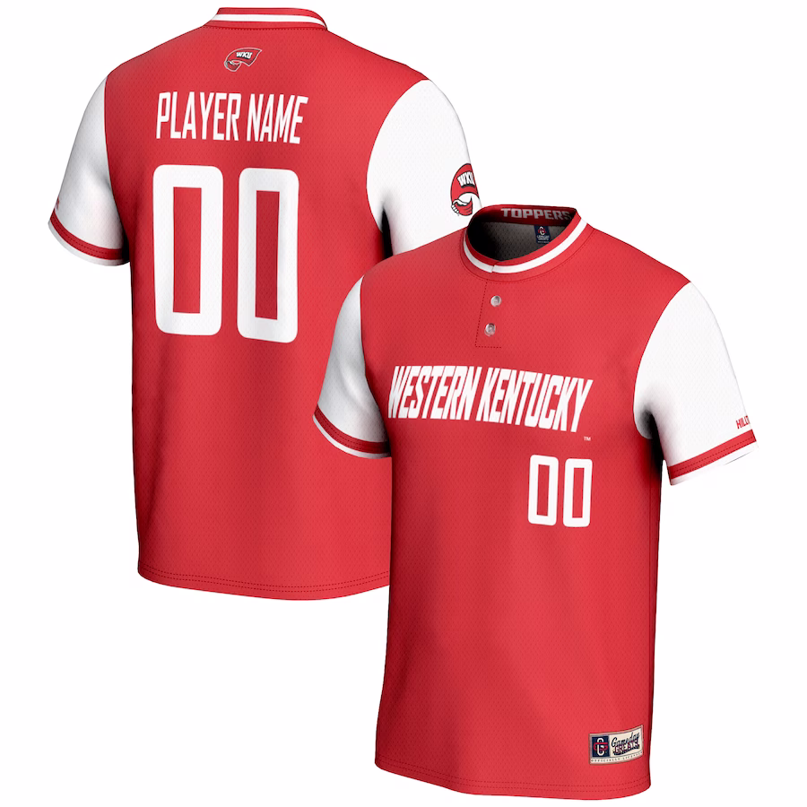 Western Kentucky Hilltoppers GameDay Greats Youth NIL Pick-A-Player Lightweight Softball Jersey - Red - Puhuasuan