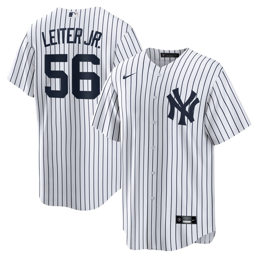 Men's New York Yankees Mark Leiter Jr. Nike White Home Replica Jersey - Puhuasuan