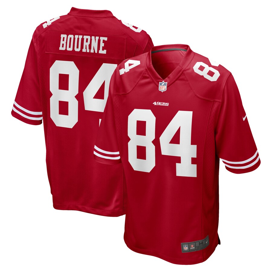 Men's San Francisco 49ers Kendrick Bourne Nike Scarlet Team Game Jersey - Puhuasuan
