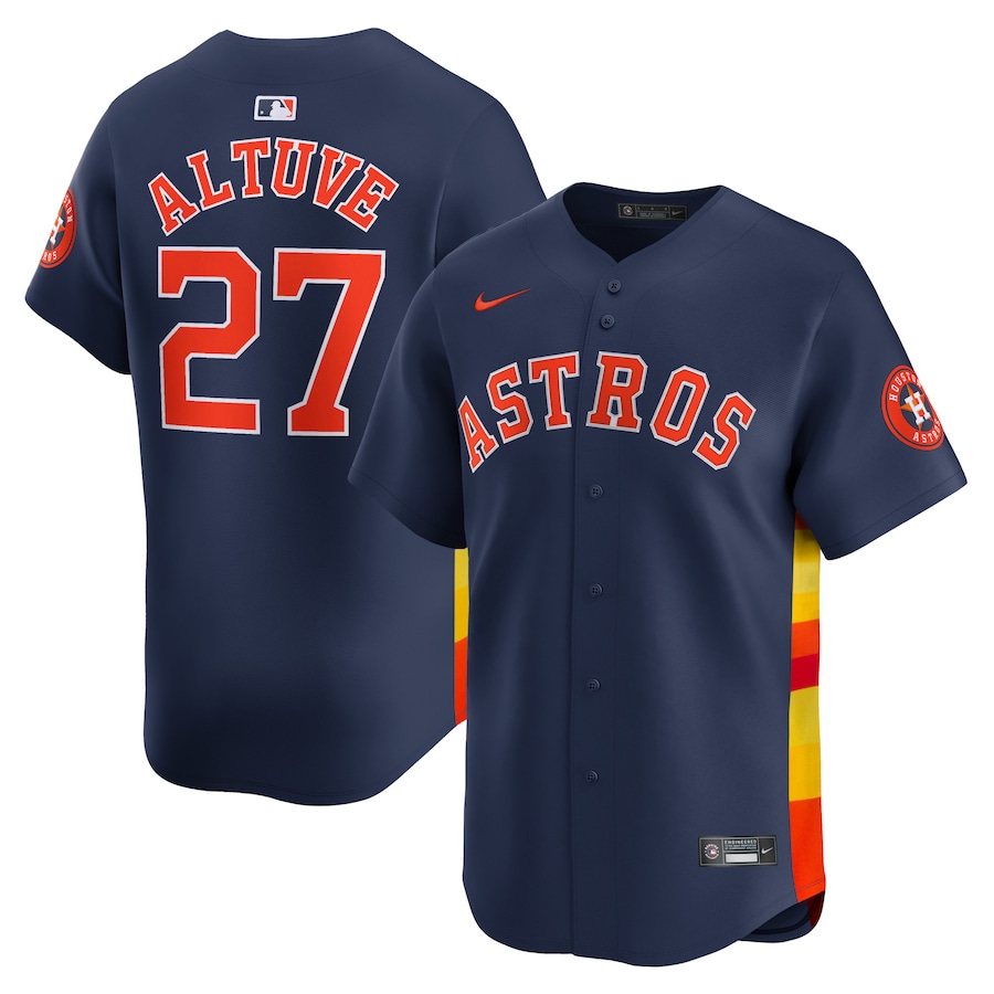 Men's Houston Astros Jose Altuve Nike Navy Alternate Limited Player Jersey - Puhuasuan