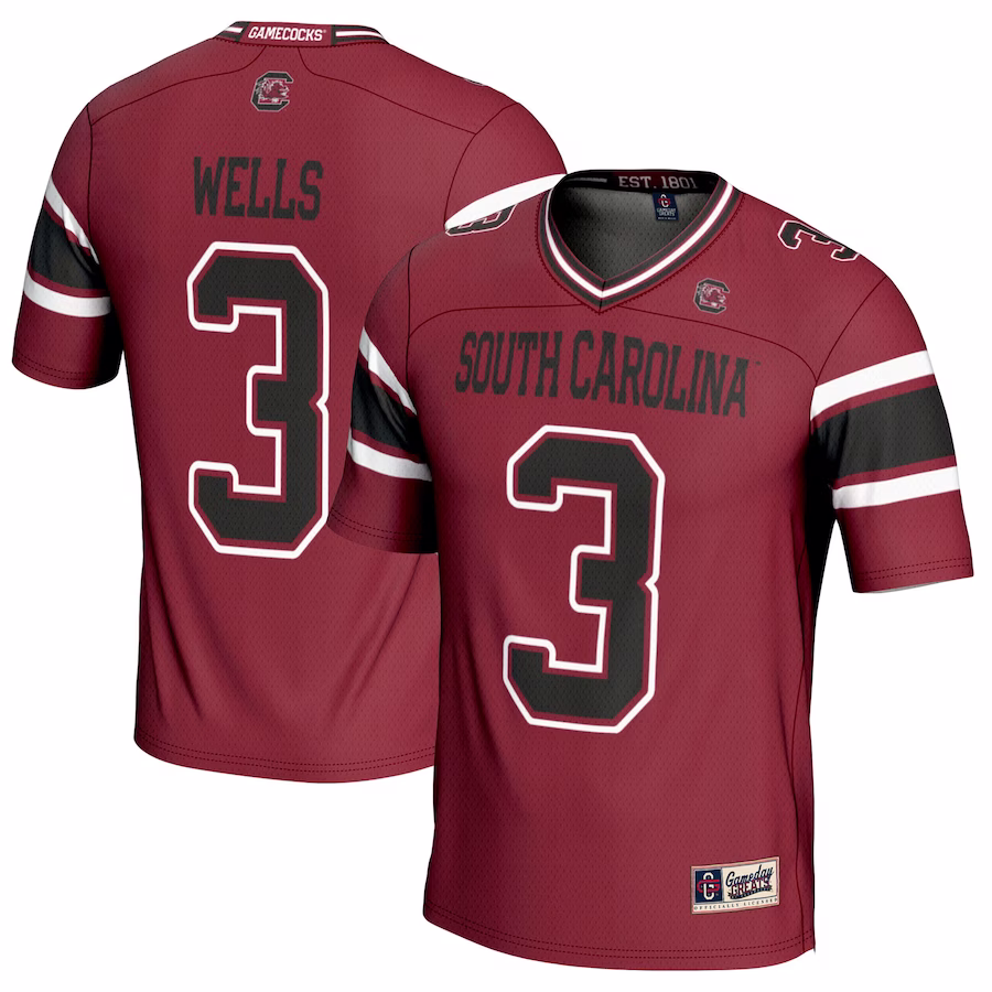 Antwane Wells Jr. South Carolina Gamecocks GameDay Greats NIL Player Football Jersey - Garnet - Puhuasuan