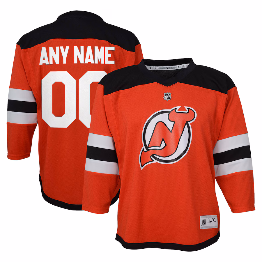 Youth New Jersey Devils Red Replica Custom Jersey - Puhuasuan