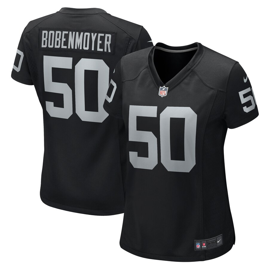 Women's Las Vegas Raiders Jacob Bobenmoyer Nike Black Game Player Jersey - Puhuasuan