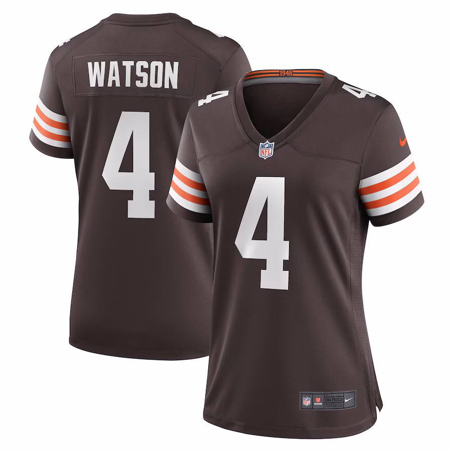 Women's Cleveland Browns Deshaun Watson Nike Brown Player Jersey - Puhuasuan