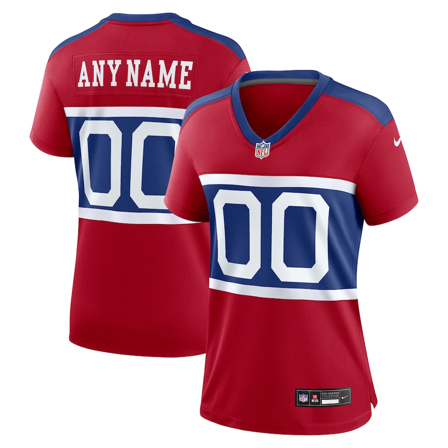 Women's New York Giants  Nike Century Red Alternate Game Custom Jersey - Puhuasuan