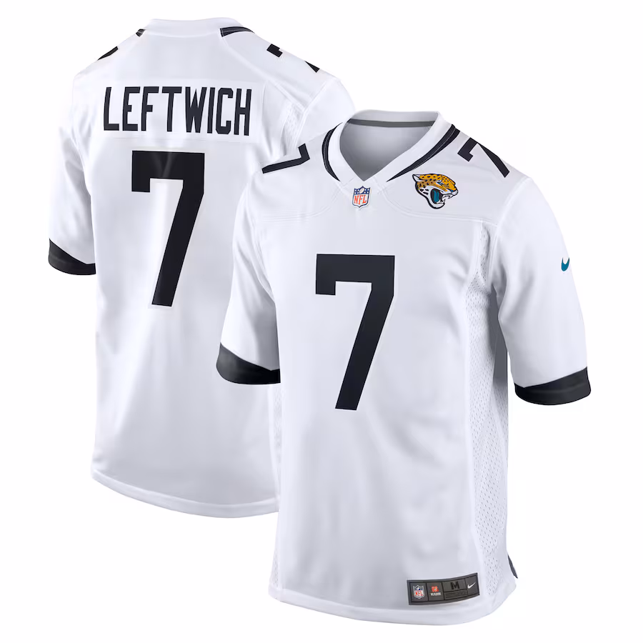 Men's Jacksonville Jaguars Byron Leftwich Nike White Retired Player Game Jersey - Puhuasuan