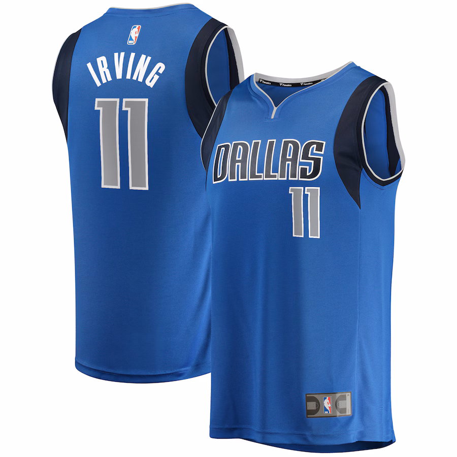 Men's Dallas Mavericks Kyrie Irving Fanatics Blue Fast Break Replica Player Jersey - Icon Edition - Puhuasuan