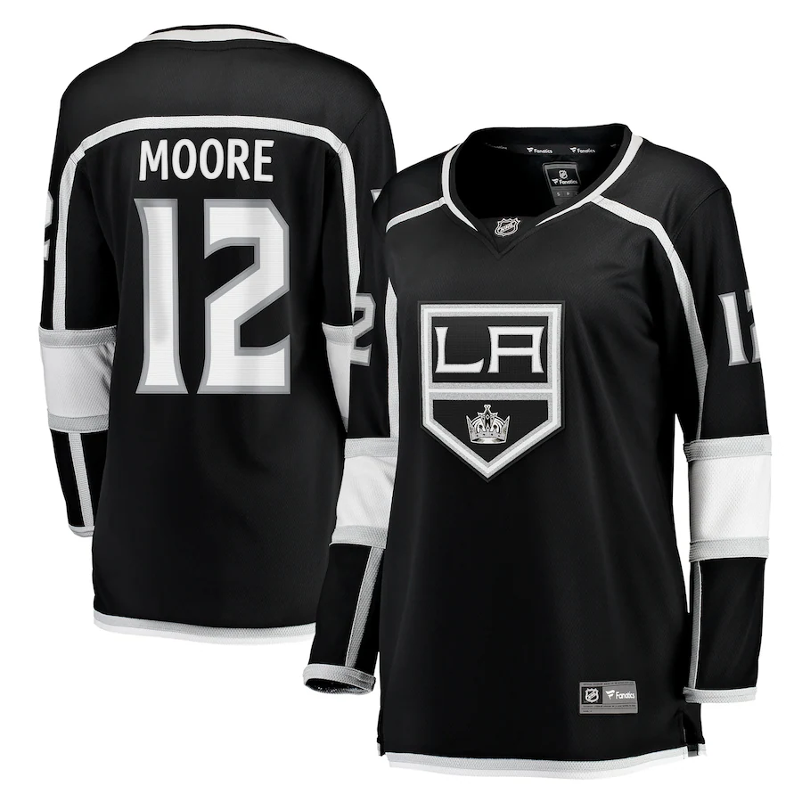 Women's Los Angeles Kings Trevor Moore Fanatics Black Home Breakaway Player Jersey - Puhuasuan