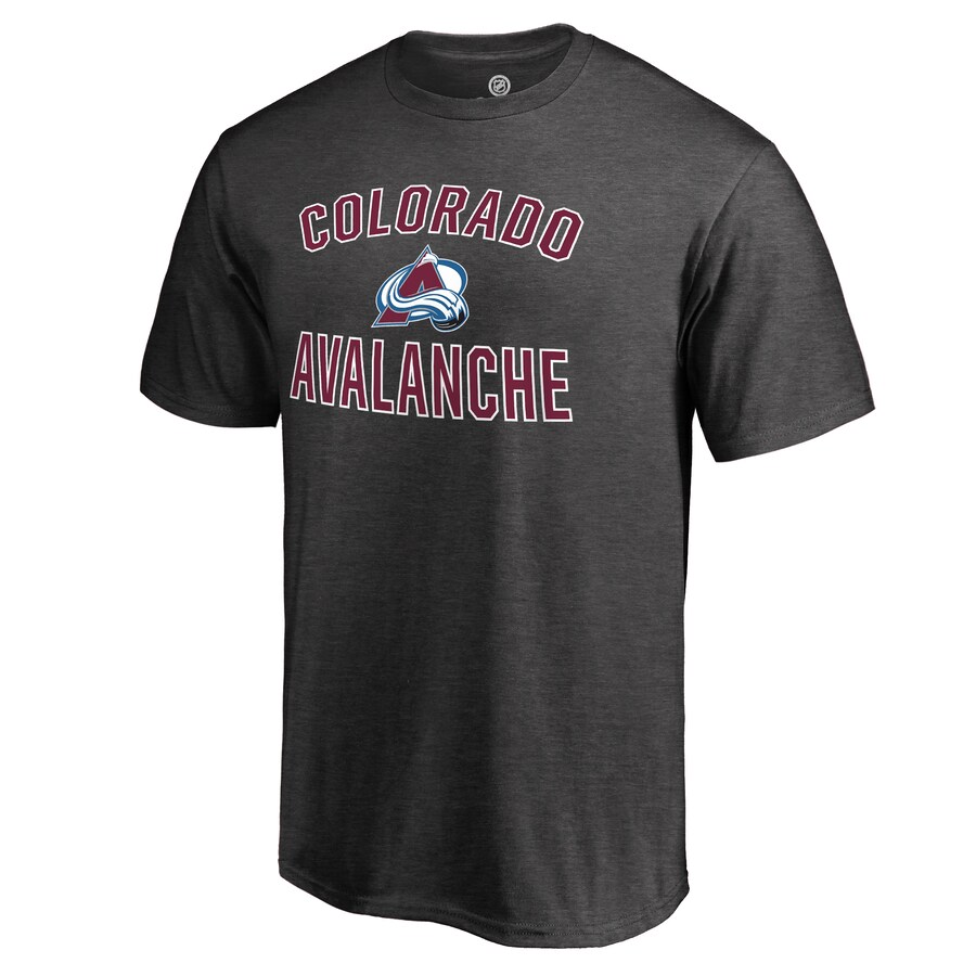 Men's Colorado Avalanche Heathered Gray Victory Arch T-Shirt - Puhuasuan