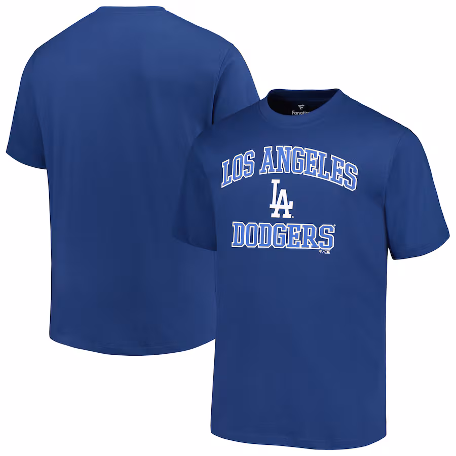 Men's Los Angeles Dodgers Profile Royal Big & Tall Heart & Soul T-Shirt - Puhuasuan