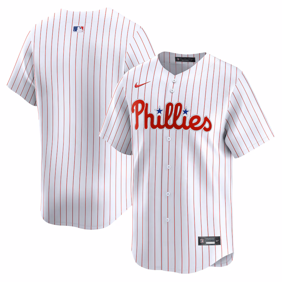 Men's Philadelphia Phillies Nike White Home Limited Jersey - Puhuasuan