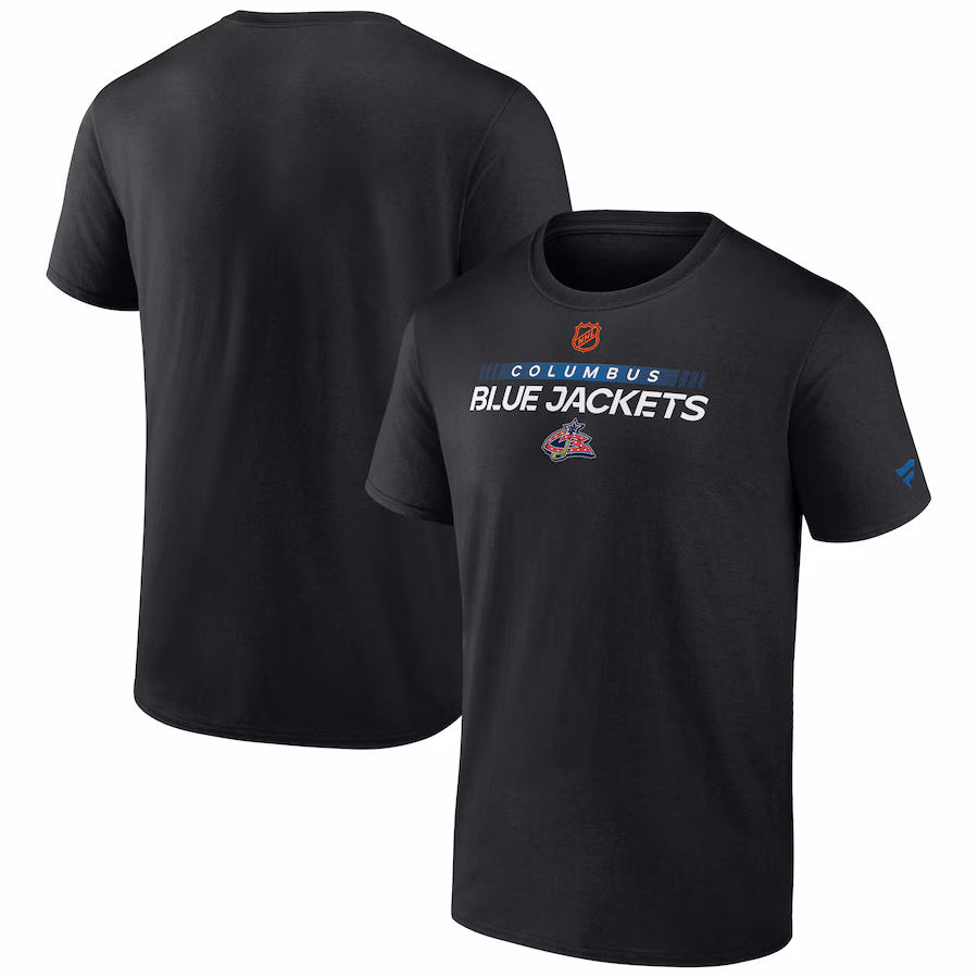 Men's Columbus Blue Jackets Fanatics Black Special Edition 2.0 Authentic Pro T-Shirt - Puhuasuan