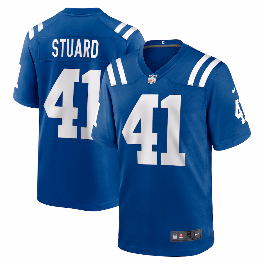 Men's Indianapolis Colts Grant Stuard Nike Royal Game Player Jersey - Puhuasuan