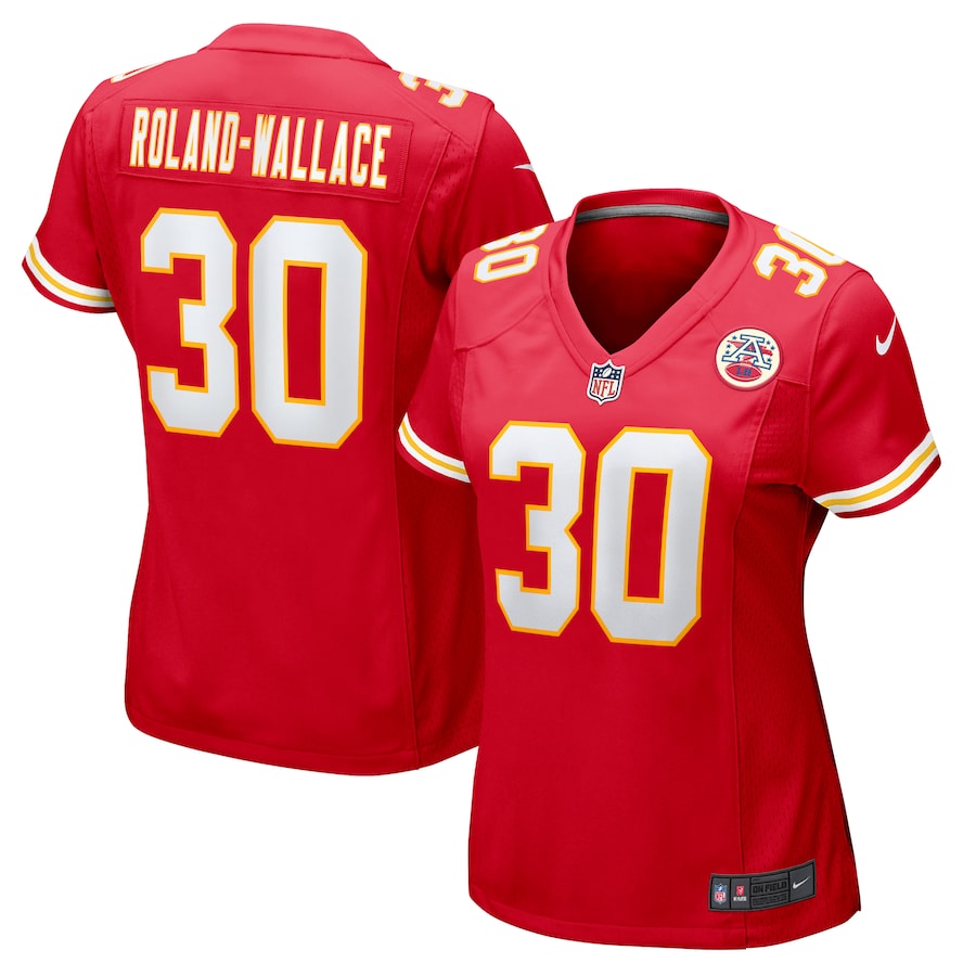 Women's Kansas City Chiefs Chris Roland-Wallace Nike Red Game Jersey - Puhuasuan