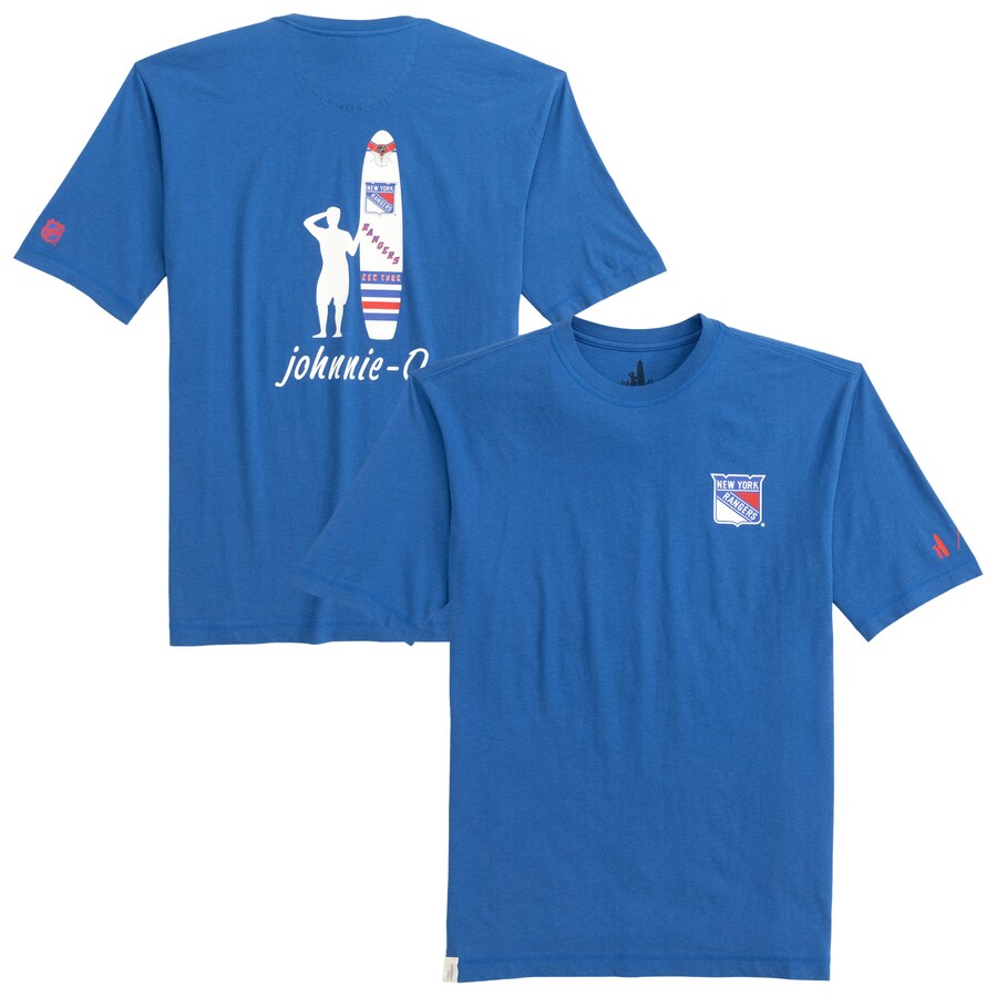 Men's New York Rangers johnnie-O Blue Heathered Spencer T-Shirt - Puhuasuan