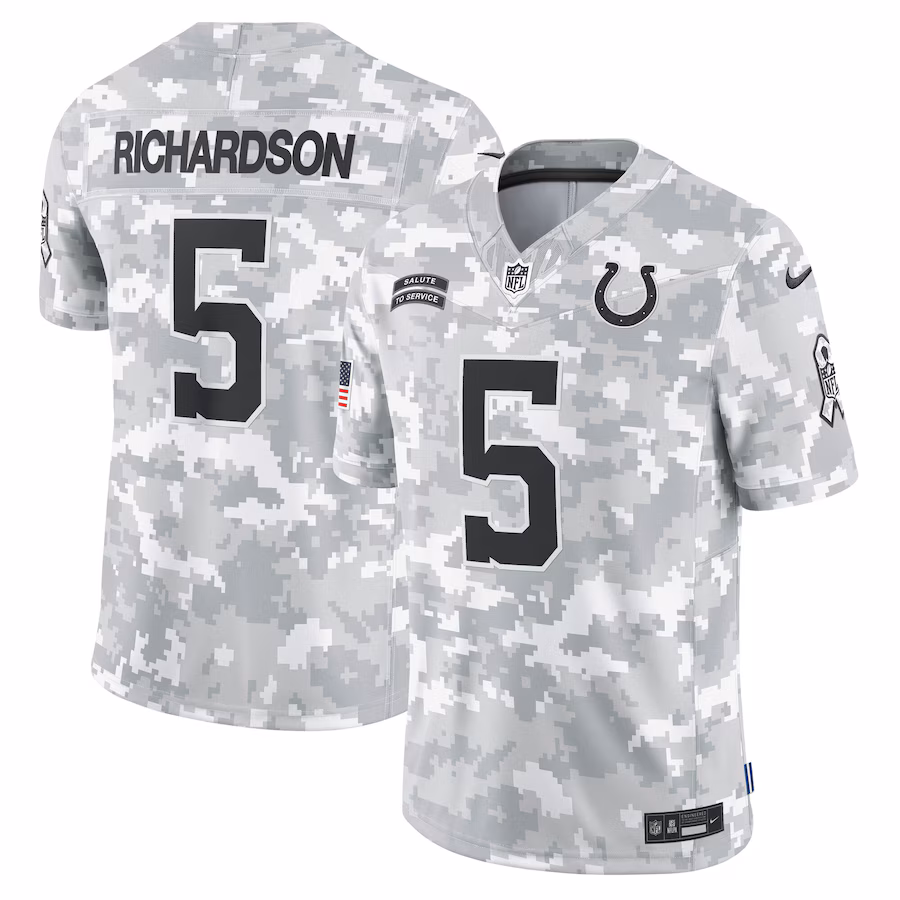Men's Indianapolis Colts Anthony Richardson Nike Arctic Camo 2024 Salute to Service Limited Jersey - Puhuasuan