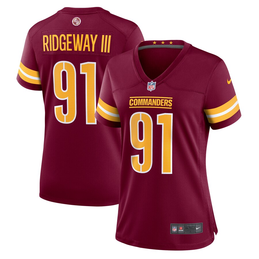 Women's Washington Commanders John Ridgeway Nike  Burgundy  Game Jersey - Puhuasuan