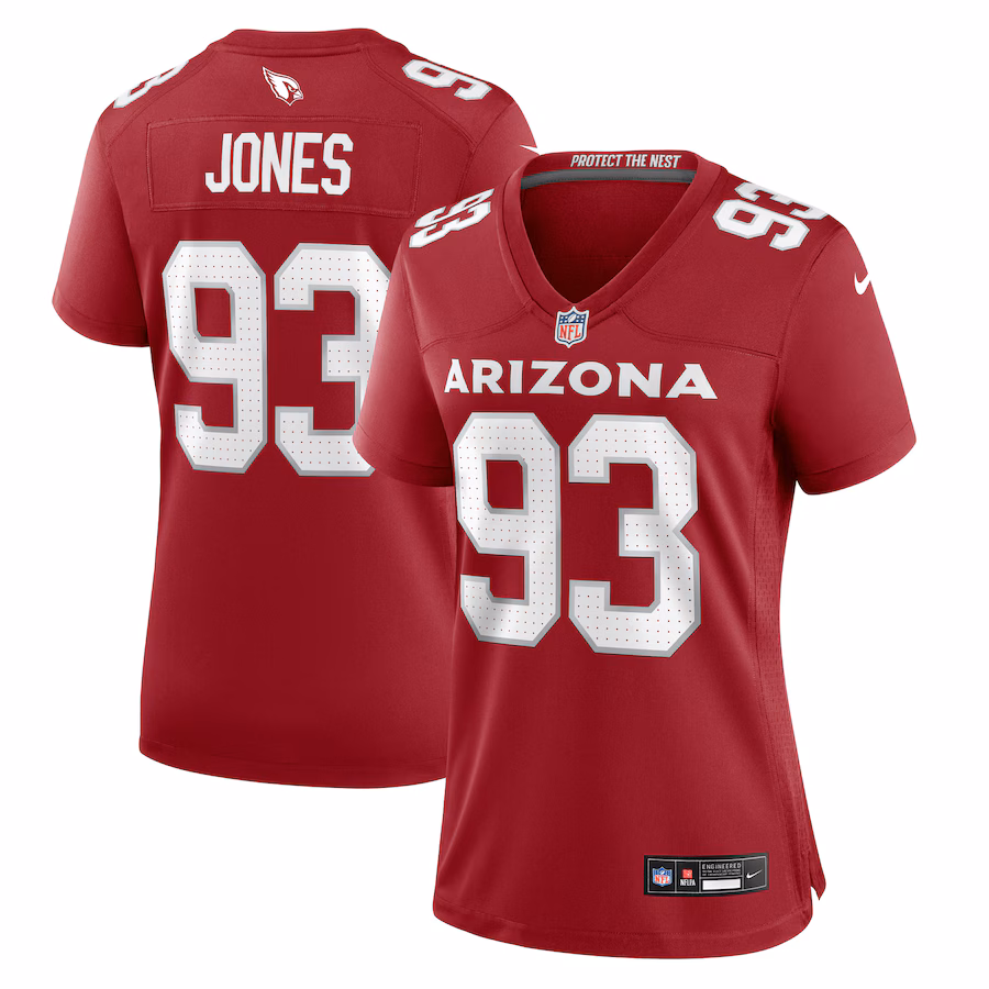 Women's Arizona Cardinals Justin Jones Nike Cardinal Game Jersey - Puhuasuan