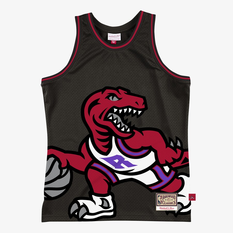 Men's Toronto Raptors Mitchell & Ness Black Hardwood Classics Blown Out Fashion Jersey - Puhuasuan