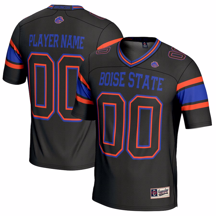 Boise State Broncos GameDay Greats NIL Pick-A-Player Football Jersey �?Black - Puhuasuan
