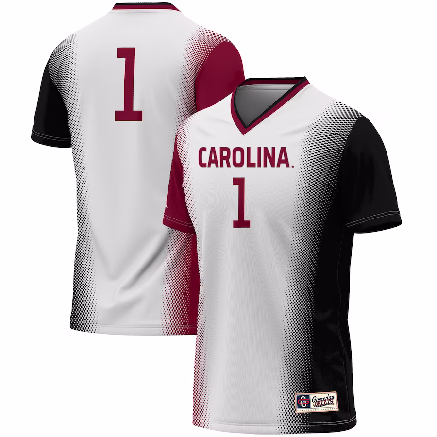 #1 South Carolina Gamecocks GameDay Greats Youth  Lightweight Women's Soccer Jersey - White - Puhuasuan