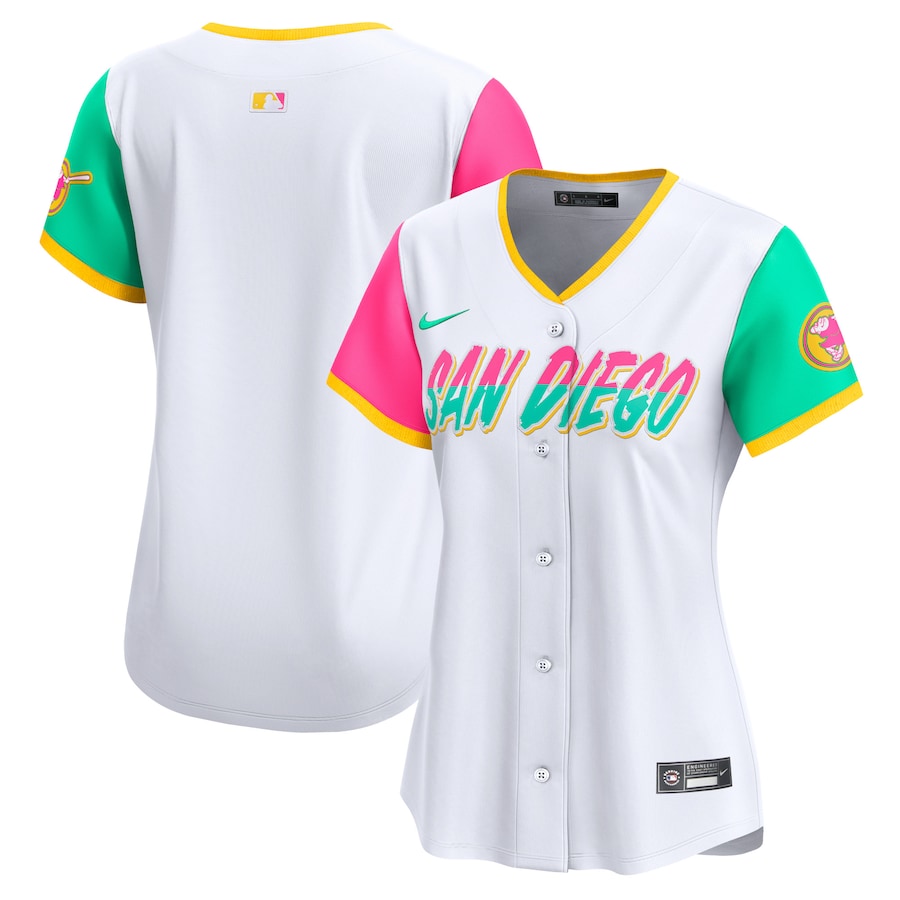 Women's San Diego Padres  Nike White City Connect Limited Jersey - Puhuasuan