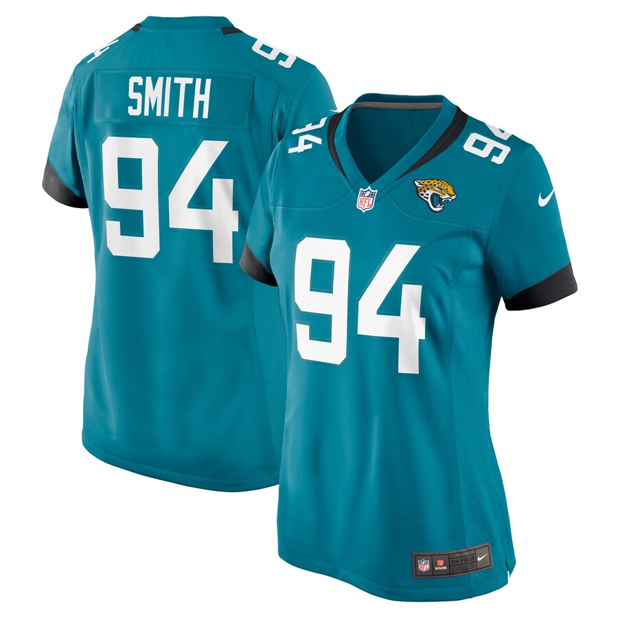 Women's Jacksonville Jaguars Maason Smith Nike Teal Game Jersey - Puhuasuan