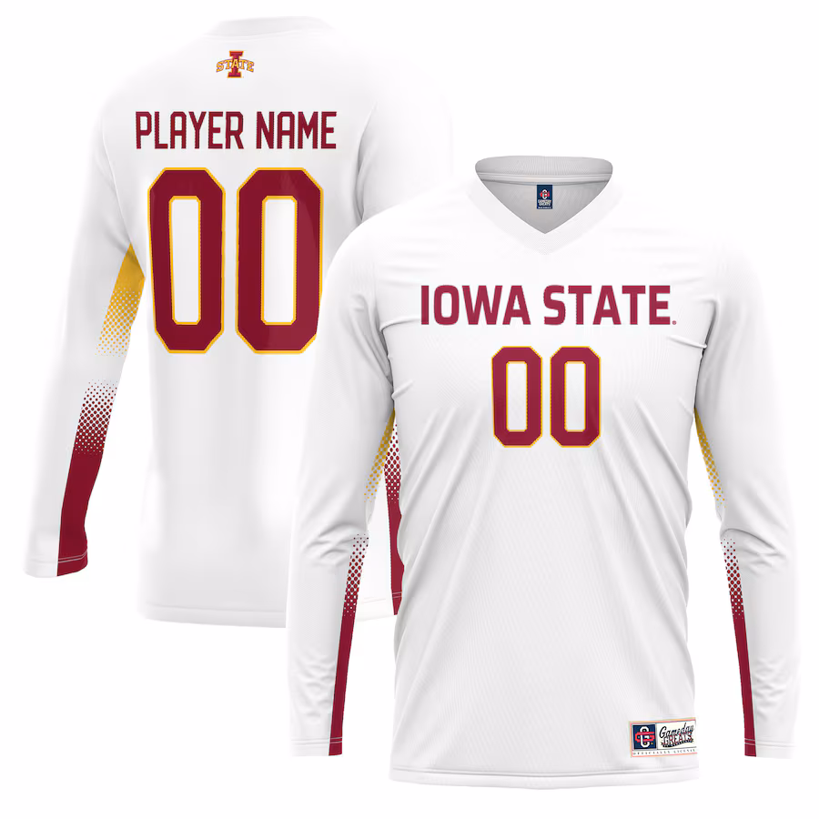 Iowa State Cyclones GameDay Greats Unisex NIL Lightweight Volleyball Jersey - White - Puhuasuan