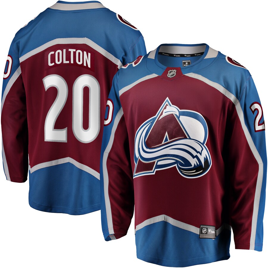 Men's Colorado Avalanche Ross Colton Fanatics Branded Maroon Home Breakaway Jersey - Puhuasuan