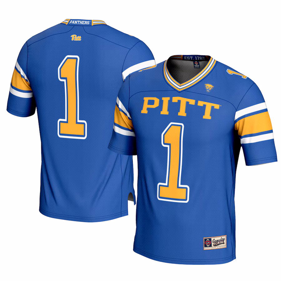Youth GameDay Greats #1 Royal Pitt Panthers Football Jersey - Puhuasuan
