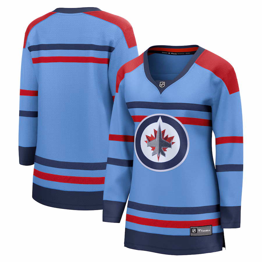 Women's Winnipeg Jets Fanatics Light Blue Anniversary Premier Breakaway Jersey - Puhuasuan