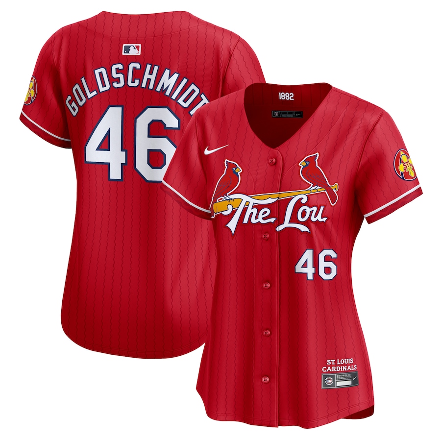 Women's St. Louis Cardinals Paul Goldschmidt Nike Red 2024 City Connect Limited Player Jersey - Puhuasuan