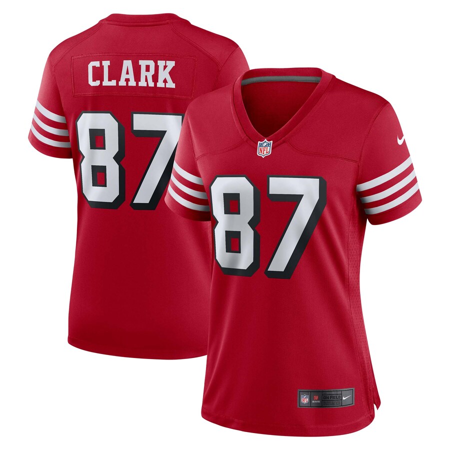 Women's San Francisco 49ers Dwight Clark Nike Scarlet Alternate Game Jersey - Puhuasuan
