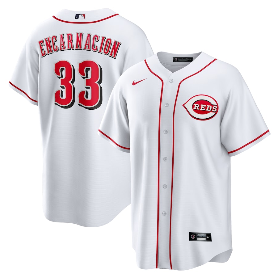 Men's Cincinnati Reds Christian Encarnacion-Strand Nike White Home Replica Jersey - Puhuasuan