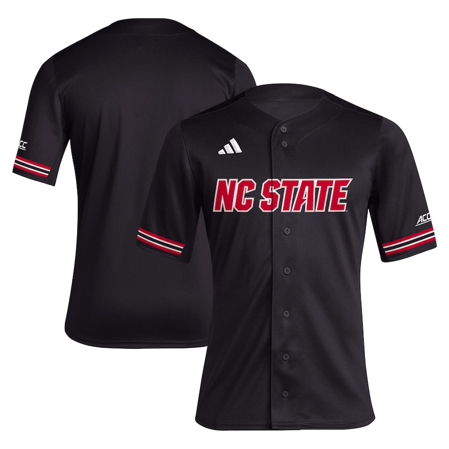 Men's adidas Black NC State Wolfpack Replica Baseball Jersey - Puhuasuan