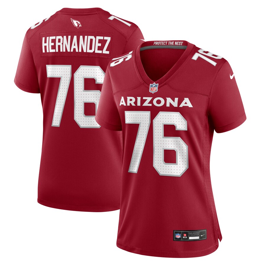 Women's Arizona Cardinals Will Hernandez Nike Cardinal Game Jersey - Puhuasuan