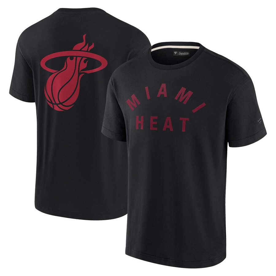 Unisex Miami Heat Fanatics Black Elements Super Soft Short Sleeve T-Shirt - Puhuasuan