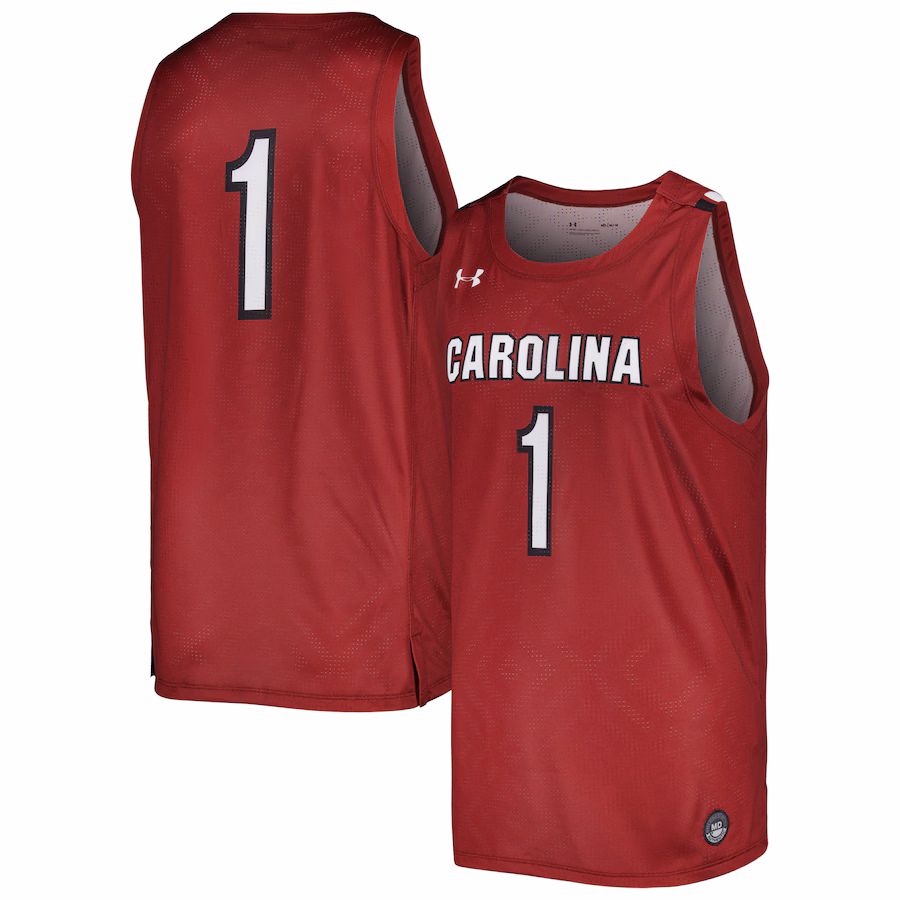 Men's Under Armour Garnet South Carolina Gamecocks Replica Basketball Jersey - Puhuasuan