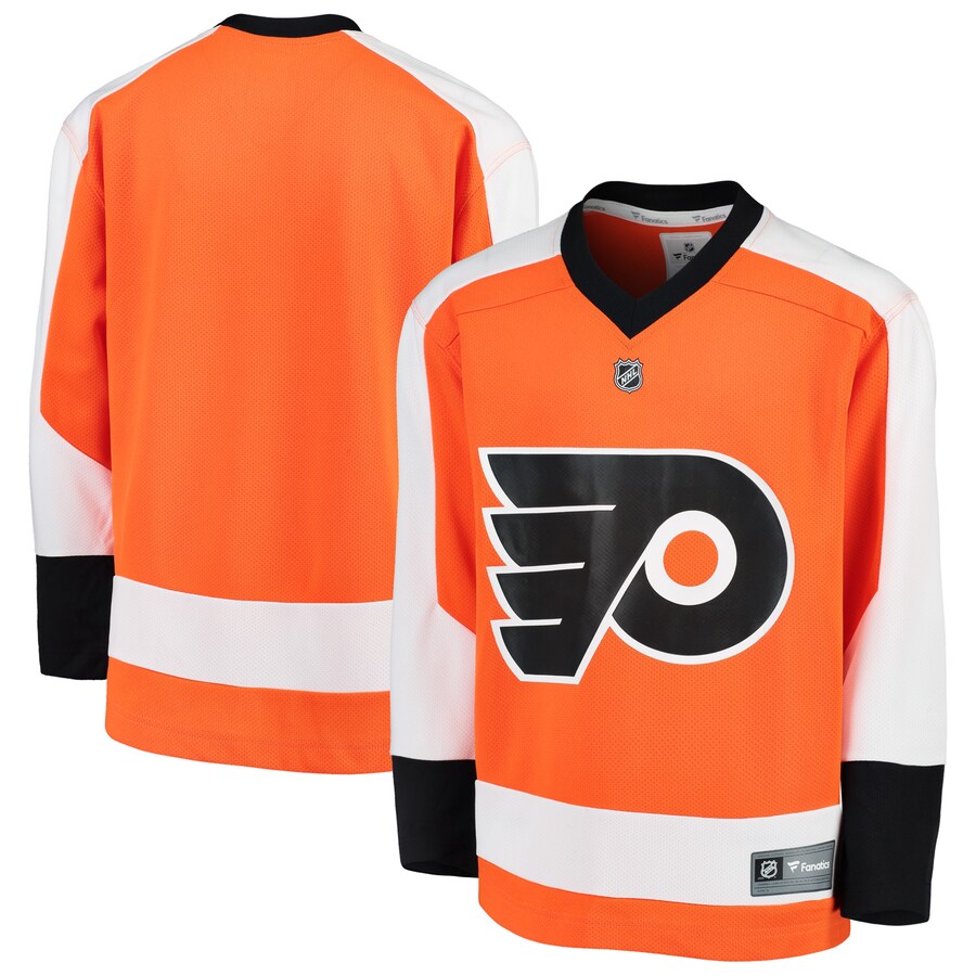 Youth Philadelphia Flyers Fanatics Branded Orange Home Replica Blank Jersey - Puhuasuan