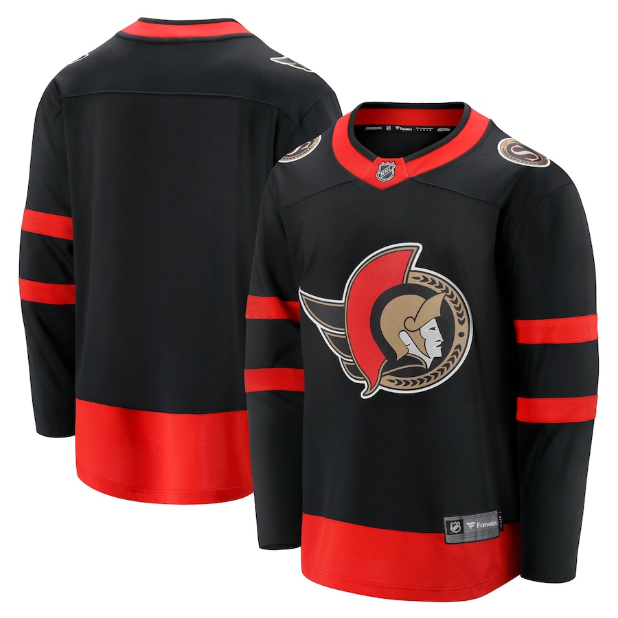 Men's Ottawa Senators Fanatics Black Home Breakaway Jersey - Puhuasuan