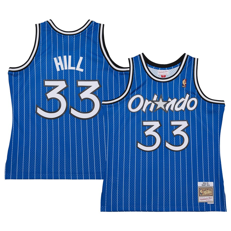 Men's Orlando Magic Grant Hill Mitchell & Ness Blue 2004/05 Hardwood Classics Swingman Jersey - Puhuasuan
