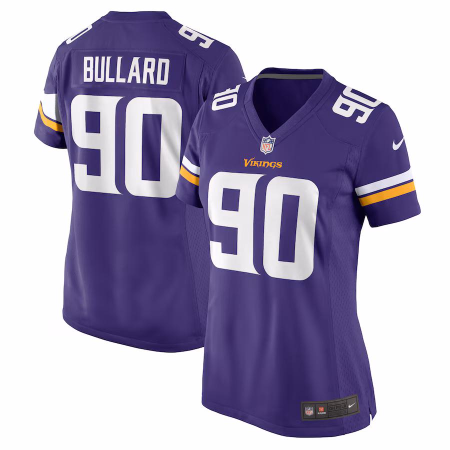 Women's Minnesota Vikings Jonathan Bullard Nike Purple Game Jersey - Puhuasuan