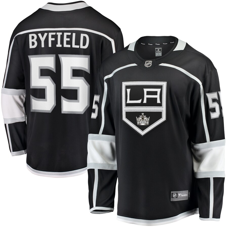 Men's Los Angeles Kings Quinton Byfield Fanatics Branded Black Home Team Breakaway Player Jersey - Puhuasuan