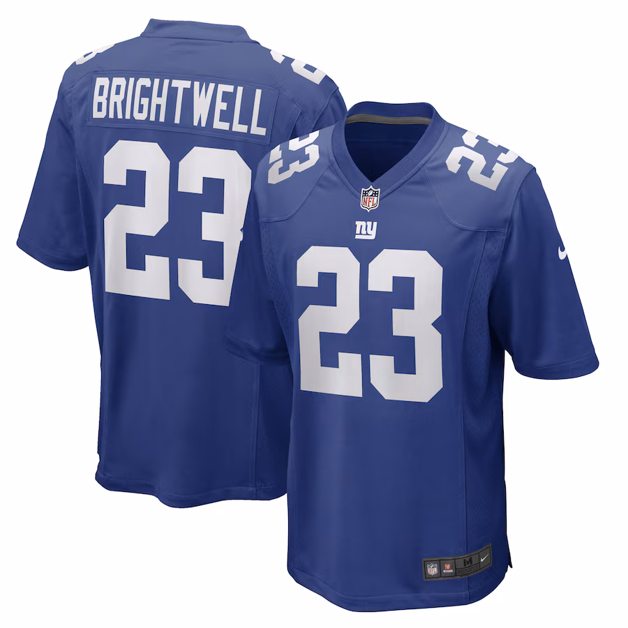 Men's New York Giants Gary Brightwell Nike Royal Team Game Player Jersey - Puhuasuan