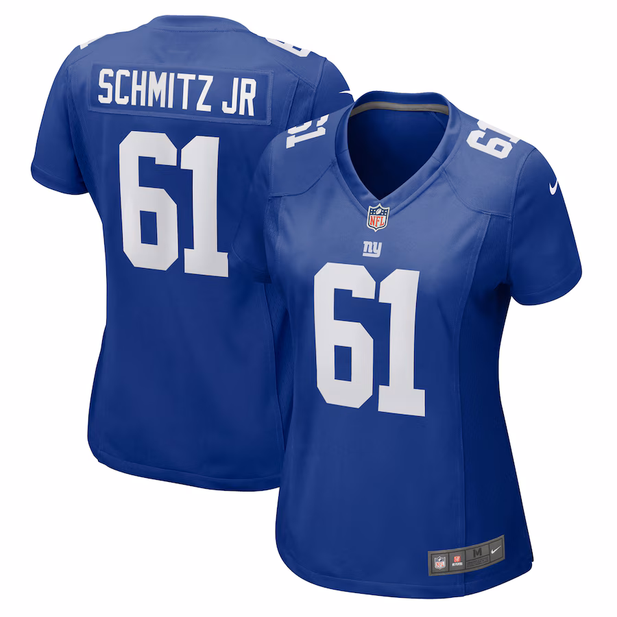 Women's New York Giants John Michael Schmitz Jr. Nike Royal Game Jersey - Puhuasuan