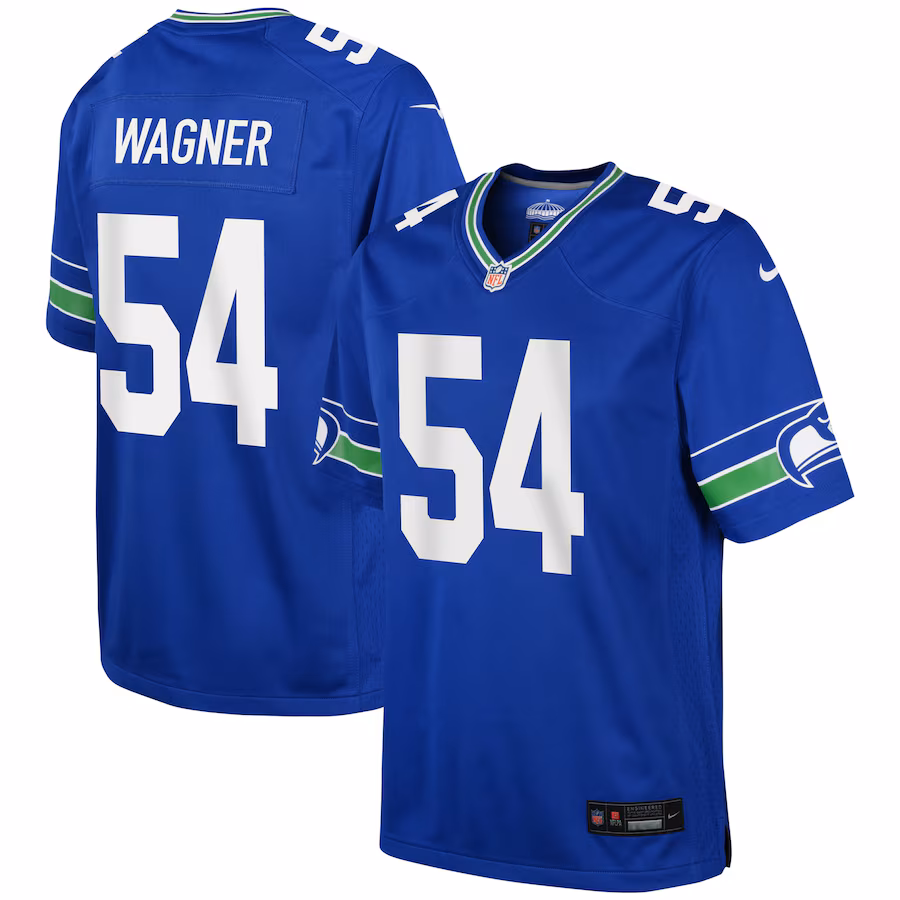 Youth Seattle Seahawks Bobby Wagner Nike Royal Game Jersey - Puhuasuan