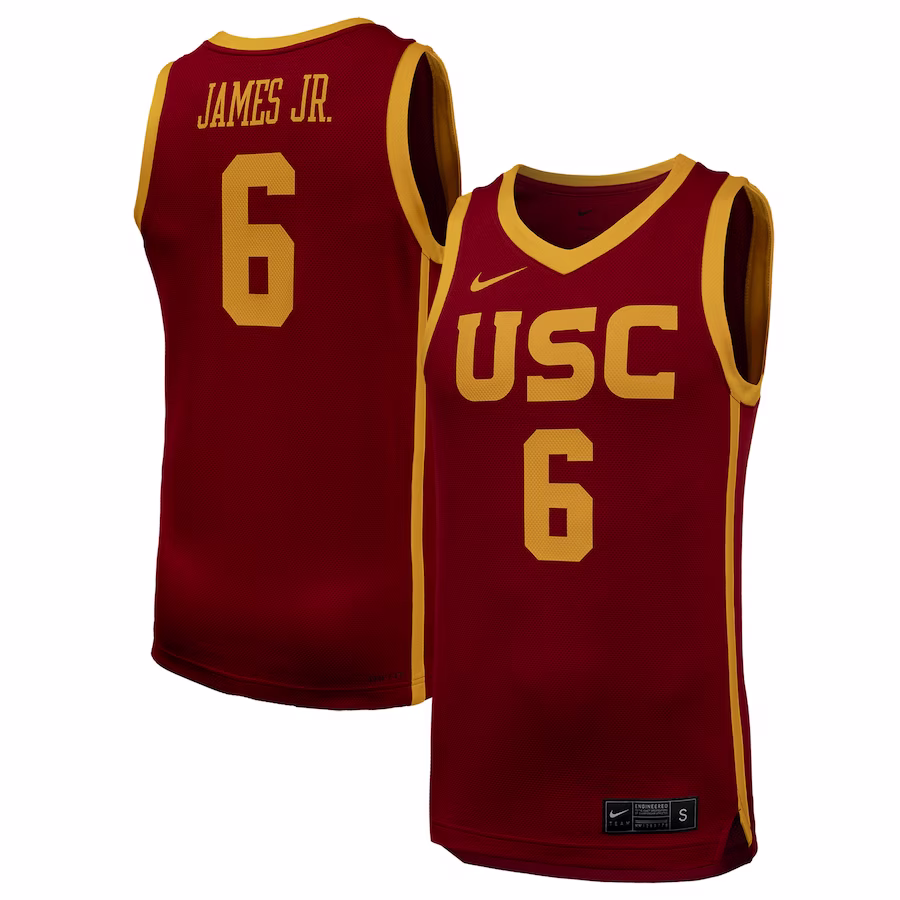 Bronny James?USC Trojans Nike Replica Basketball Jersey - Cardinal - Puhuasuan